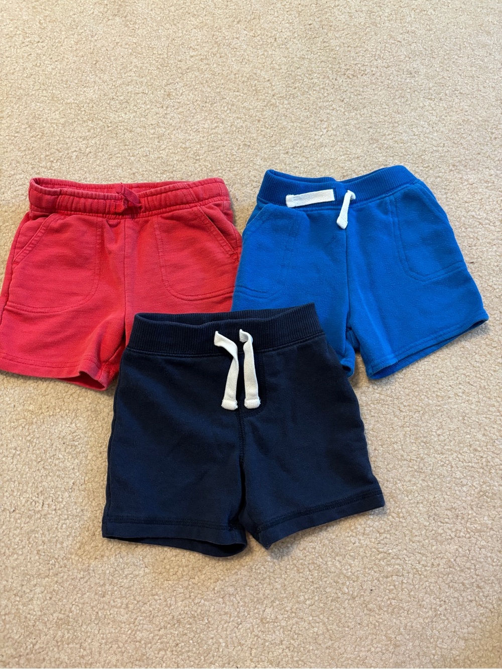 Toddler Pull On Short 3 Pairs Size 18 Months/12-18 Months